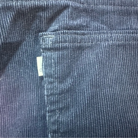 Vintage Men's Levi's Corduroy Bell Bottom Pants Navy 646 Talon - Picture 7 of 9